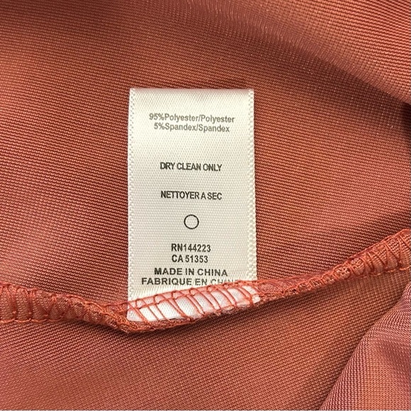 NWT BISHOP & YOUNG Velvet High Neck Mini Dress in Rose Gold - Picture 10 of 12